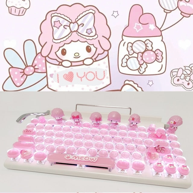 Sanrio teclado mecánico