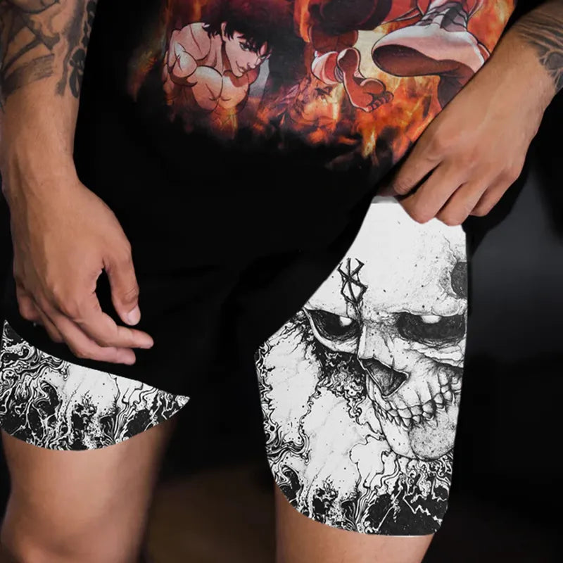 Berserk pantalones cortos de compresión